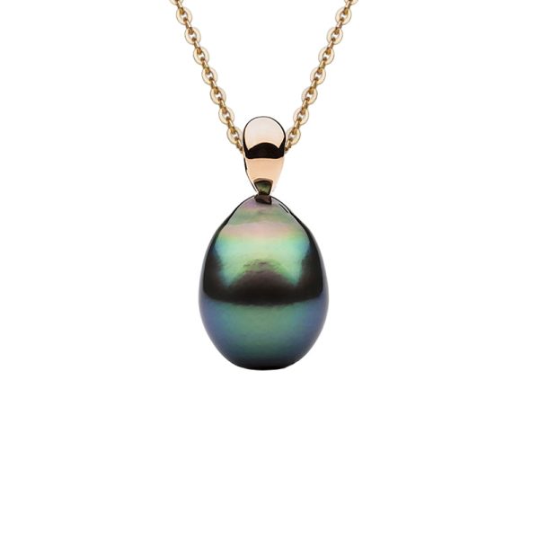 natural color Tahitian pearl pendant