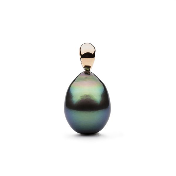 natural color Tahitian pearl pendant